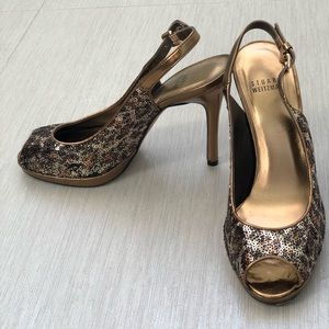 Stuart Weitzman sequin leopard pumps - Size 7.5